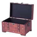 Vintiquewise Antique Style Wooden Small Trunk QI003001